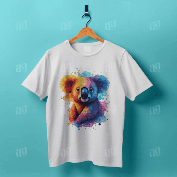Modern Colorful Watercolor Koala Illustration, animal vector illustration.