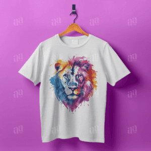 Watercolor Lion Illustration