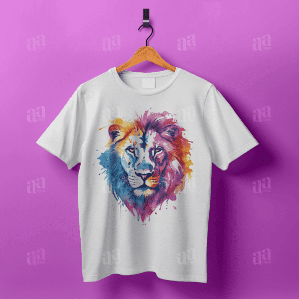 Modern Colorful Watercolor Lion Illustration, animal animal vector illustration.
