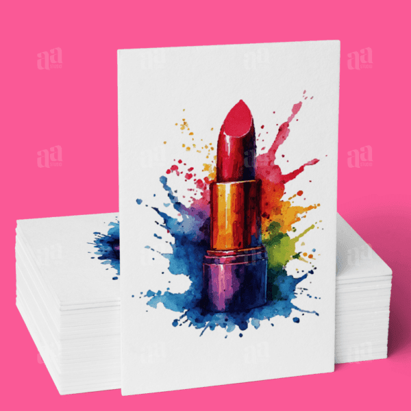 Modern colorful Watercolor Lipstick Illustration, fashion vector illustration.