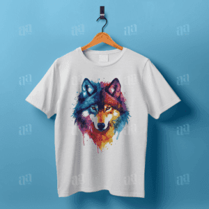 Watercolor Wolf Illustration