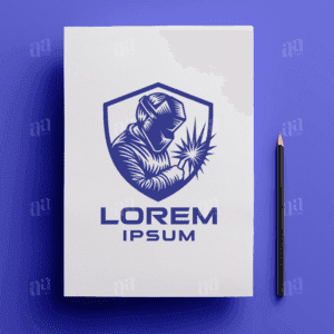 Welder Man Logo Template