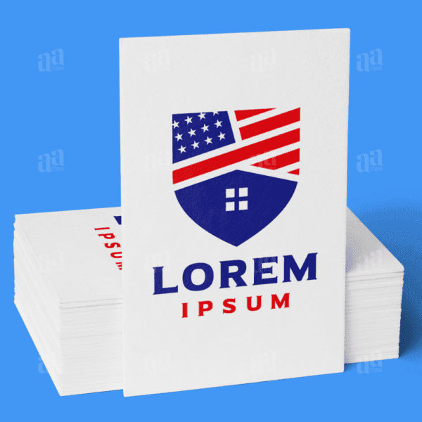 Modern America House Logo Template, real estate logo template.