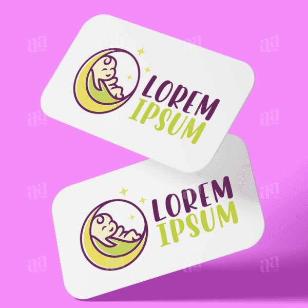 Modern Baby Care Logo Template, healthcare logo template.