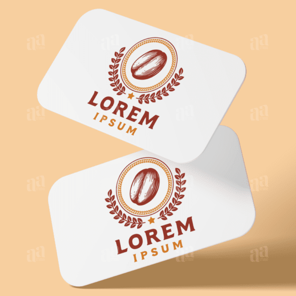Modern and Luxury Coffee Bean Logo Template, cafe logo template.