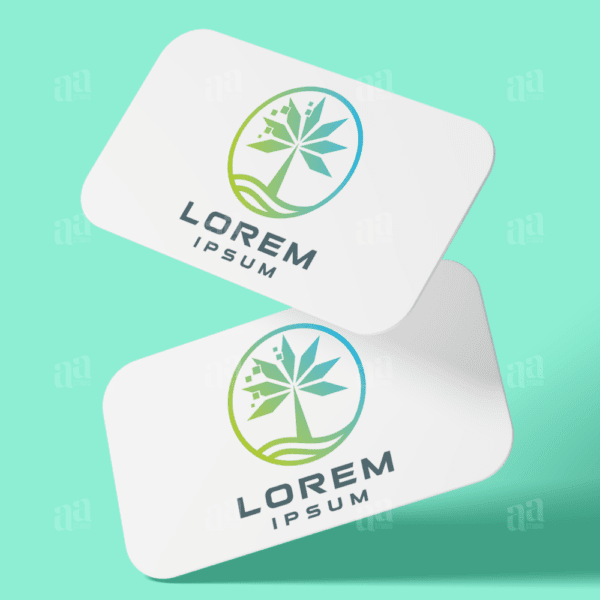 Modern Digital Tree Logo Template, nature logo template.
