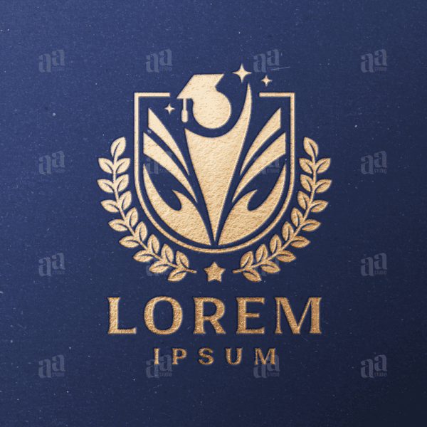 Elegant and Luxury Education Logo Template, school logo template.