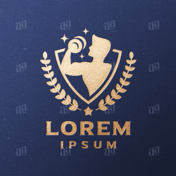 Elegant and Luxury Fitness Man Logo Template, gym logo template.