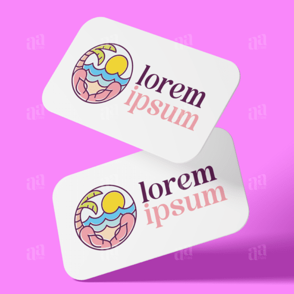 Modern Flip Flop Travel Logo Template, tour and travel logo template.