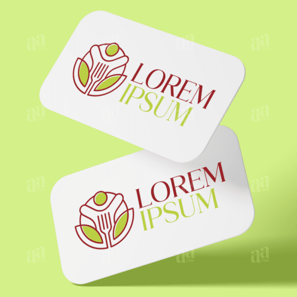 Modern Healthy Food Logo Template, cafe logo template.