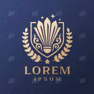 Luxury Badminton Logo Template