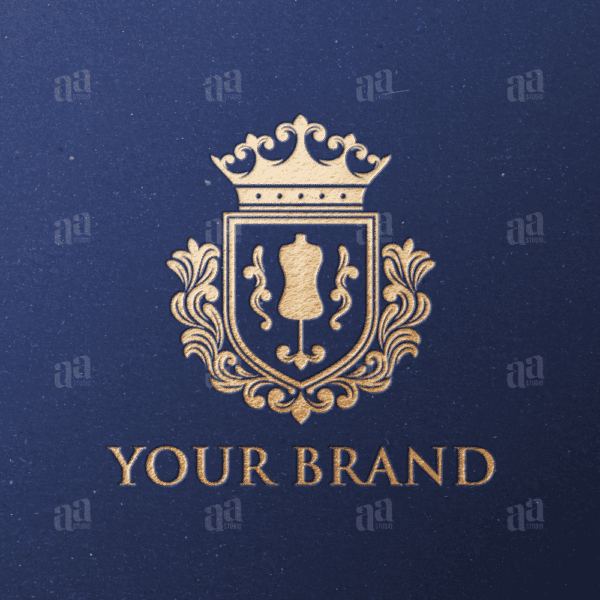 Elegant and Luxury Boutique Shield Decorative Logo Template, fashion logo template.