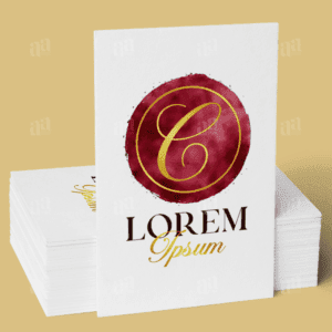 Luxury Circle Letter C Watercolor Logo Template