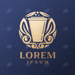 Luxury Coffee Cup Logo Template