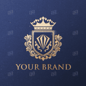 Luxury Diamond Shield Decorative Logo Template