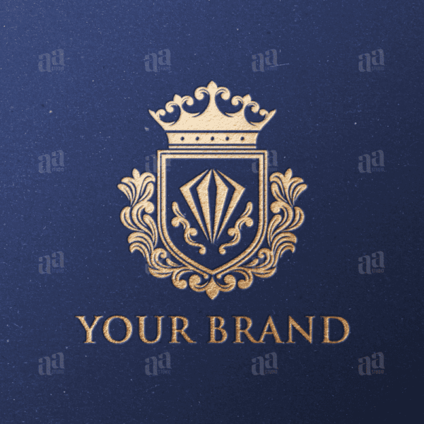 Elegant and Luxury Diamond Shield Decorative Logo Template, fashion logo template.