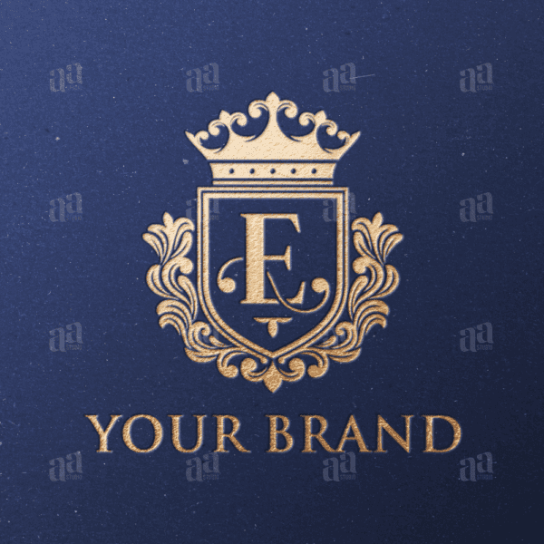 Elegant and Luxury Letter E Shield Decorative Logo Template, fashion logo template.