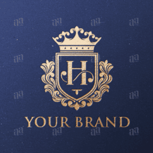 Luxury Letter H Shield Decorative Logo Template