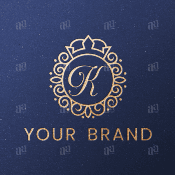 Elegant and Luxury Letter K Circle Crown Ornament Logo Template, fashion logo template.