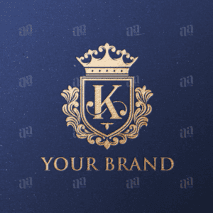 Luxury Letter K Shield Decorative Logo Template