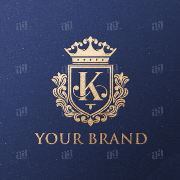 Elegant and Luxury Letter K Shield Decorative Logo Template, fashion logo template.