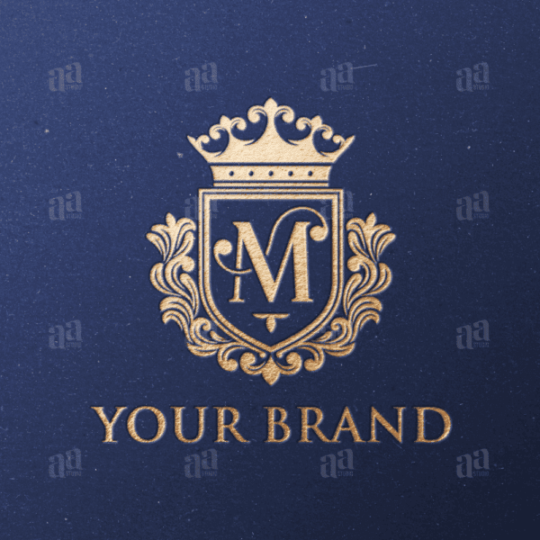 Elegant and Luxury Letter M Shield Decorative Logo Template, fashion logo template.