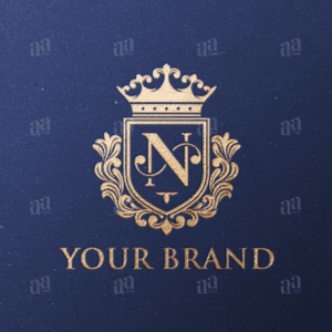 Luxury Letter N Shield Decorative Logo Template