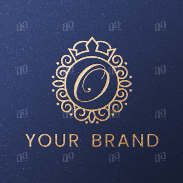 Elegant and Luxury Letter O Circle Crown Ornament Logo Template, fashion logo template.