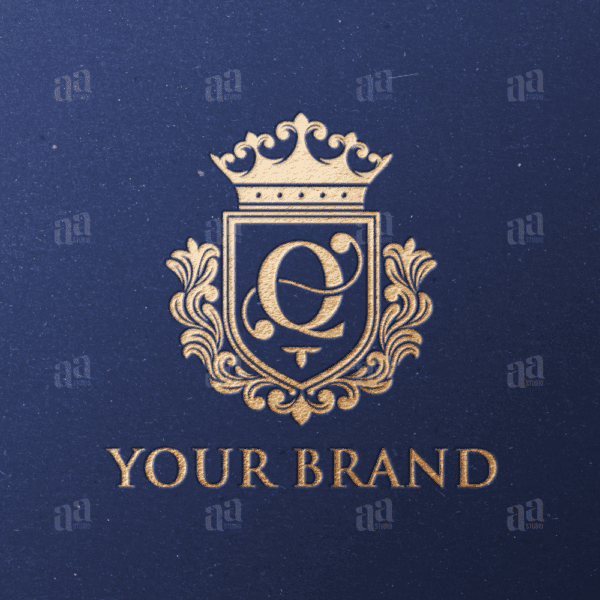 Elegant and Luxury Letter Q Shield Decorative Logo Template, fashion logo template.
