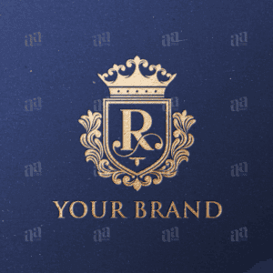 Luxury Letter R Shield Decorative Logo Template