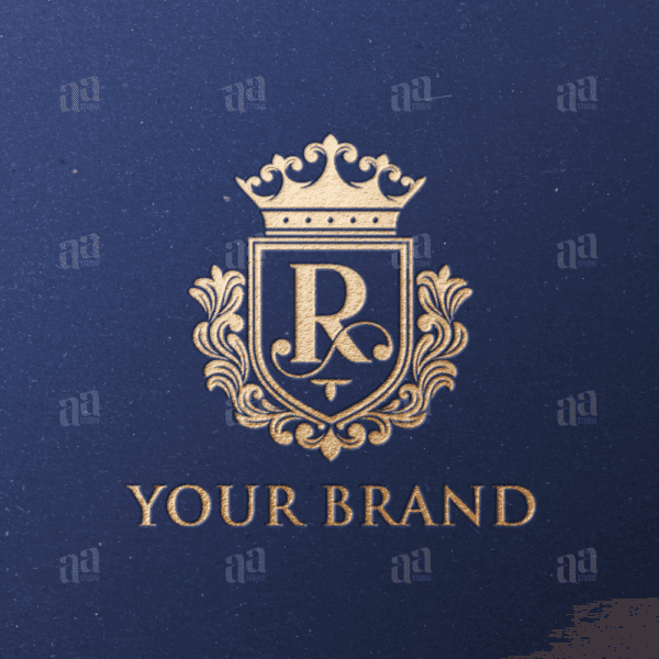 Elegant and Luxury Letter R Shield Decorative Logo Template, fashion logo template.