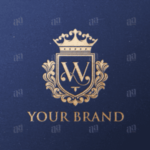 Luxury Letter W Shield Decorative Logo Template