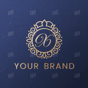 Luxury Letter X Circle Crown Ornament Logo Template