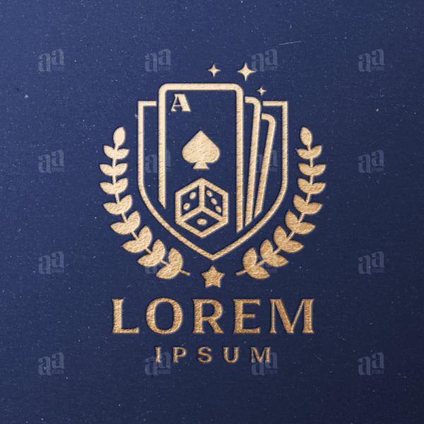 Elegant and Luxury Playing Cards Logo Template, gameboard logo template.