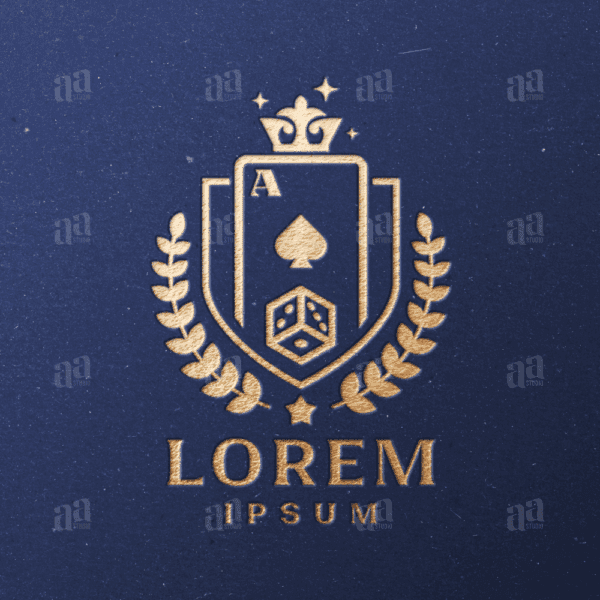 Elegant and Luxury Playing Cards Logo Template, gameboard logo template.