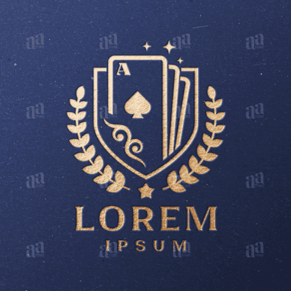 Elegant and Luxury Playing Cards Logo Template, gameboard logo template.
