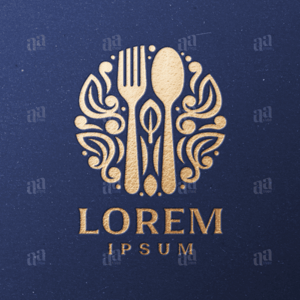 Luxury Restaurant Logo Template Preview
