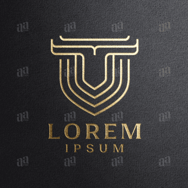 Premium and Luxury Shield Bull Logo, finance logo.