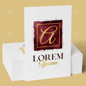 Luxury Square Letter A Watercolor Logo Template