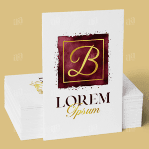 Luxury Square Letter B Watercolor Logo Template