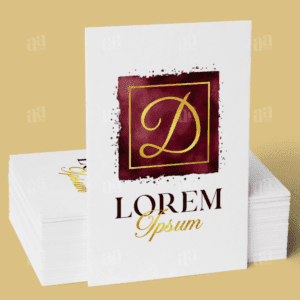 Luxury Square Letter D Watercolor Logo Template