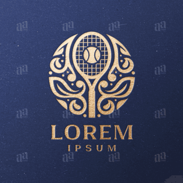 Elegant and Luxury Tennis Logo Template , sport logo template.