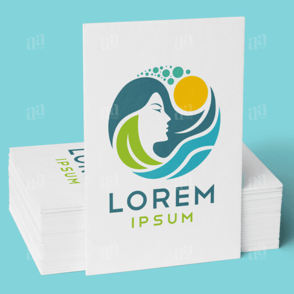Modern Natural Beauty Logo Template, beauty care logo template.