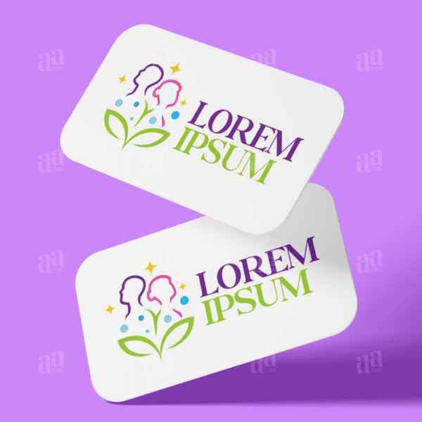 Modern Nature Body Care Logo Template, beauty care logo template.