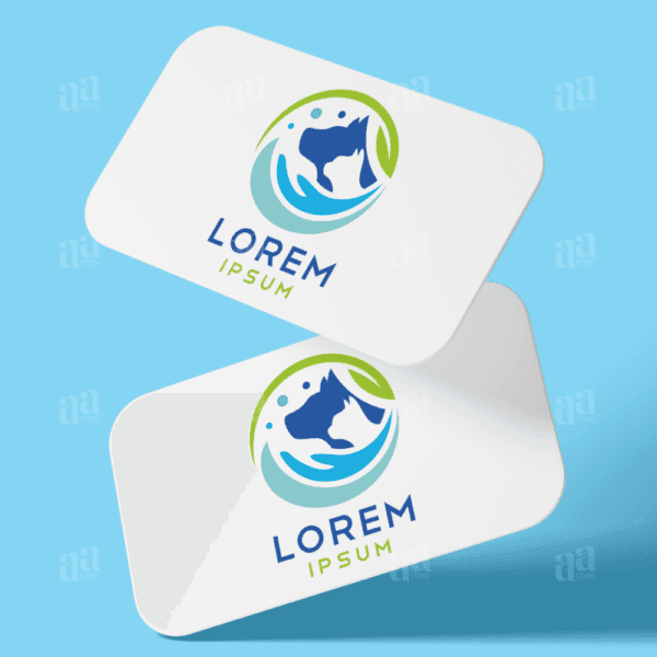 Modern Nature Pet Shop Logo Template, animal logo template.
