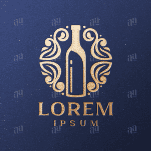 Wine Bottle Logo Template