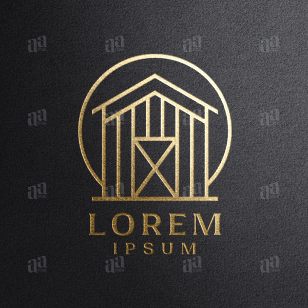 Premium and Luxury Barn Logo, building logo.