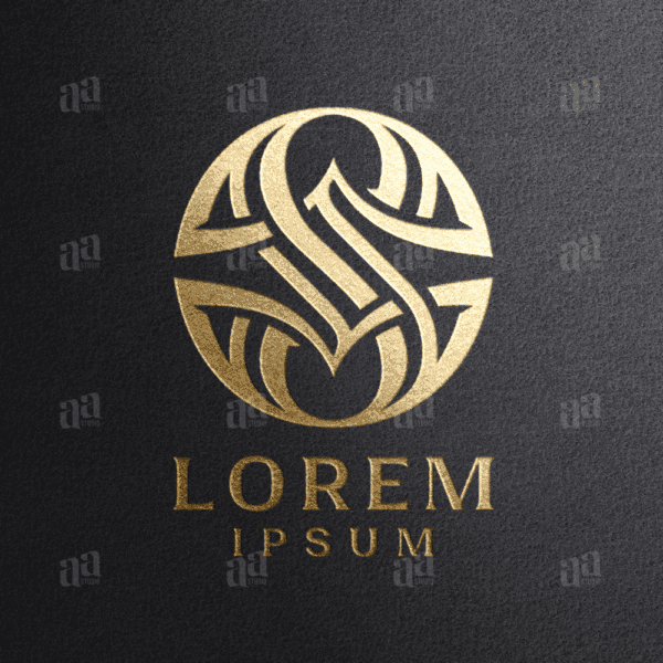 Premium and Luxury Circle Decorative Letter S Logo, fashion logo.