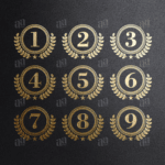 Circle Luxury Numbers Icon