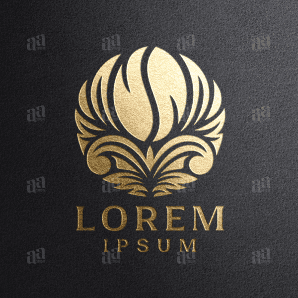 Premium and Decorative Coffee Bean Logo, cafe logo.